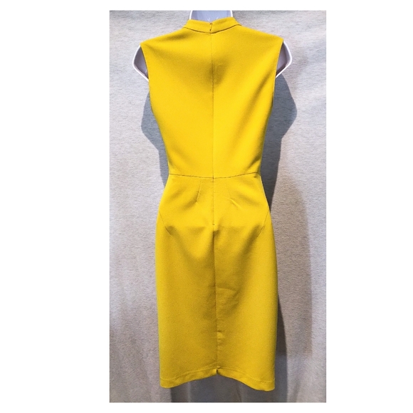 Zara Yellow Tube Dress with Bow Detail - Picture 9 of 12
